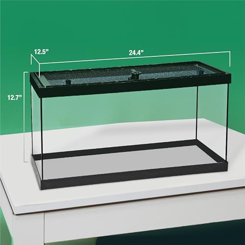Tetra ReptoHabitat Kit for Aquatic Reptiles and Amphibians, 15 Gallons, Create a Home for Aquatic Juvenile Turtles, Frogs, Newts and Salamanders, 24.4 x 12.5 x 12.7 inches - size: 15 gallon