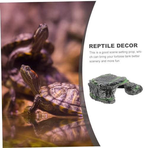 LIOOBO Turtle Resin Platform Turtle Tank Accessories Reptile Climbing Place Decorative Basking Platform Fish Tank Ornament