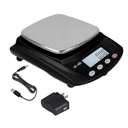 Digital Lab Scale 600g x 0.01g Accuracy Laboratory Balance (Black) - color: Black