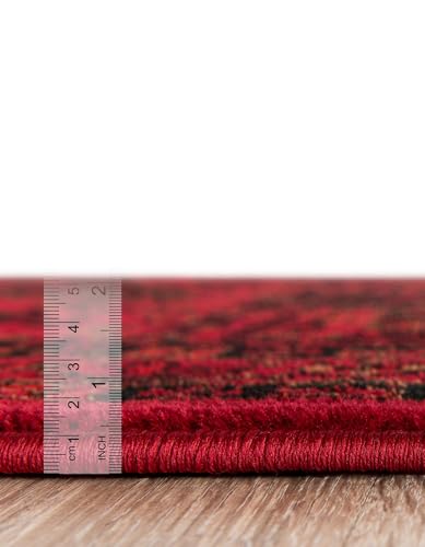 Unique Loom Tekke Collection Area Rug - Sheibani (2' 2" x 3' 1" Rectangle, Red/ Black) - size: 2' x 3'1" (Rectangular)