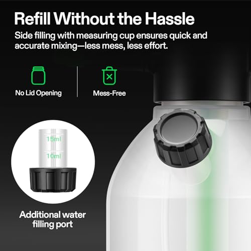 VIVOSUN Pump Sprayer, Portable Water Spray Bottle for Spraying Plants, Flowers, Weeds and Cleaning, Hand Pump with Side Filling Port, Measuring Cup, Adjustable Nozzles (Pack of 2) - size: 70oz (Pack of 2)