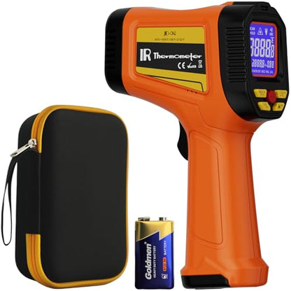 Infrared Thermometer Temperature Gun 2732°F 50:1 Dual Laser | IR Temp Gun for Industrial Furnace Kiln Foundry Steel Welding HVAC Engine Diagnostic Maintenance Tool - color: -58°F to 2732°F ，Dual-Laser