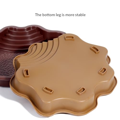 Turtle Bathing Pool, Reptile Feeding Dish Water Pot, Lizard Turtle Bathing Pool for Aquatic Climbing Pet - color: Earthy Yellow