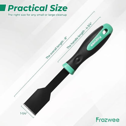 Carbide Scraper(1-1/4"),Super Gasket Scraper Remover,Green | Durable Tungsten Tip,Comfatable Handle,for Remove Gaskets, Carbon and More from Varied Surfaces,for Metal and Automotive - size: 1-1/4"