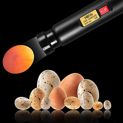 HBlife Wired LED Egg Candler, Bright Cool Light Egg Candler Tester for Monitoring Egg Development - style: modern
