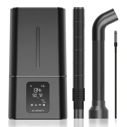 AC Infinity CLOUDFORGE T7, Plant Humidifier 15L with VPD Humidity Controls | 10-Level Precision Vaporizer, Extendable Hose, Targeting Pipe, and No-Leak Seal for Grow Tents - size: 15L Plant Humidifier