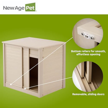 New Age Pet ECOFLEX 30" Small Versa Stand, Standard Height Cabinet for Reptile & Small Animal Habitat, Lounge in Maple - color: Tan, size: Small
