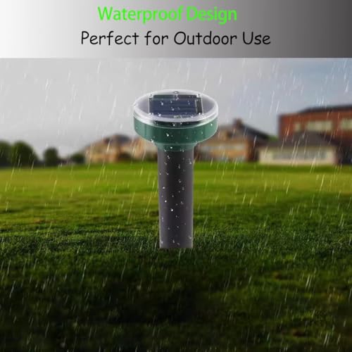 12Pcs Snake Repellent for Yard, Mole Repellent, Solar Ultrasonic Groundhog Gopher, Skunk, Vole, Rabbit, Rodent,Repellent Outdoor for Lawn Garden & Yard
