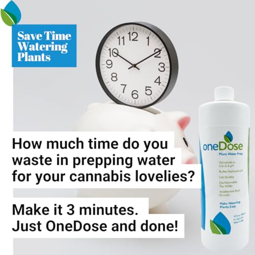OneDose Tap Water Conditioner for Plants, Removes Chlorine and Chloramines, Stabilizes pH to 5.6-6.4, Makes Healthy Roots