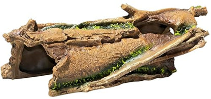 Nature-Inspired Hideout:The Best Bark-Texture Hide for Reptile or Fish - size: Small