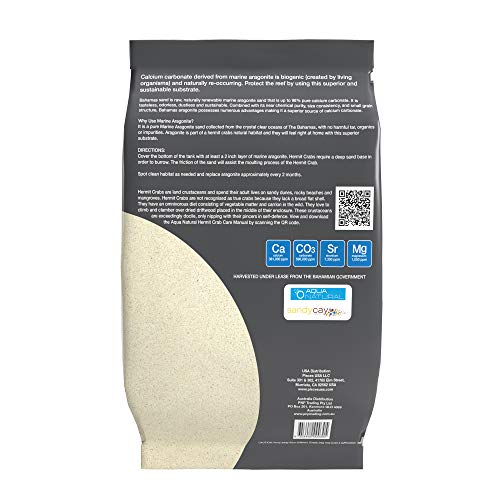 HERMIT CRAB ARAGONITE 10LB, Sand for Habitat - size: 1 Ounce (Pack of 1)