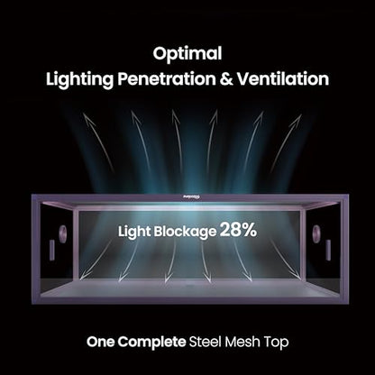 Lightweight 85 Gallon Reptile Enclosure for Snake, Bearded Dragon | Optimal Ventilation & Light Penetration by Rust Proof Mesh Top, Easy Assembly within 6 Steps with Clear Instruction - color: Royal Purple, size: 85 Gallon