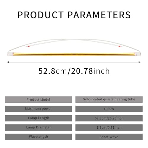 B2E Series Emitter Tube Infrared Heater Replacement Bulb Heat Lamp