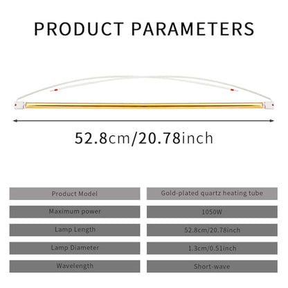 B2E Series Emitter Tube Infrared Heater Replacement Bulb Heat Lamp