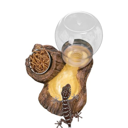 Reptile Water Dish Reptile Drinking Feeding Dish | Snake Food and Water Bowl for Turtle Tortoise Bearded Dragon Snake Lizard Chameleon Leopard Gecko Terrarium Enclosure
