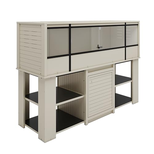New Age Pet® ECOFLEX® 72" Jumbo Versa Stand, Standard Height Cabinet for Reptile & Small Animal Habitat, Lounge in Maple - color: Maple