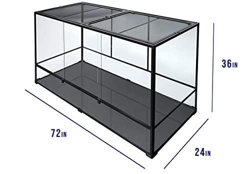 Carolina Custom Cages, 72Lx24Wx36H Giant Deep Extra-Tall Terrarium; Easy Assembly