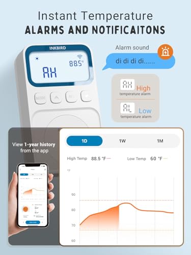 INKBIRD Plug in Thermostat WiFi 1800W 15A Heating Cooling Timer Countdown Mode - size: 1800W 15A WIFI