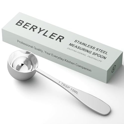 1PCS 1TBSP(15ML) Measuring Spoon, 18/8(304) Stainless Steel Tablespoon | Precise, Food-Grade, ‌Rust-Free, Sturdy & Durable, Dishwasher-Safe - size: 1 tbsp | 3 tsp | 15 ml | 1/2 oz