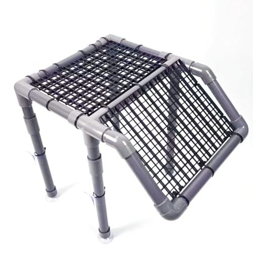 Turtle Basking Platform for Aquatic Turtles Docks, 10.5" Width Aquatic Tortuga Basking Area Ramps Turtle Tank Accessories Platforms Topper Large for Aquarium Stand (SG-10.5") - color: Gray, size: 10.5
