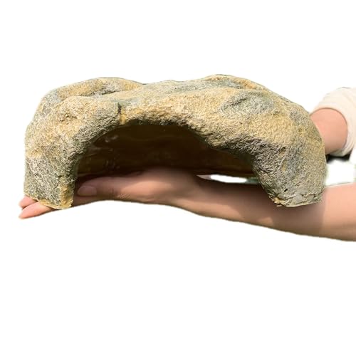 Extra Large Reptile Hide Resin Snake Hideout for Ball Pythons Reptile Hides and Caves Simulation Rock Terrarium Hideout for Habitat Lizard Leopard Gecko Bearded Dragon