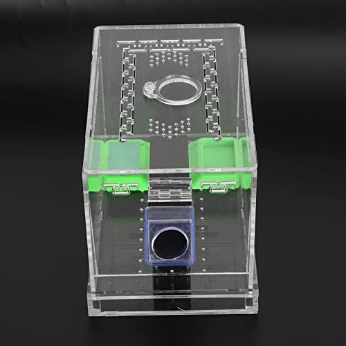 Pssopp Cricket Keeper Acrylic Cricket Pen with Hiding Tubes Transparent Design Convenient for Cricket(S)