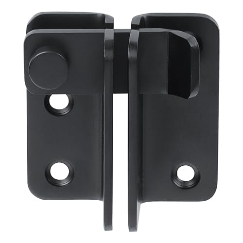 Alise Flip Latch,Gate Latches Slide Bolt Latch Safety Door Lock Catch for Barn Cabinet Pet Cage Wood Fence Bathroom Garage Window,SUS304 Stainless Steel Gate Hardware Locks,Matte Black,MS5009-B | SUS 304 Stainless Steel Door Latch Lock for Wooden Fence Sh