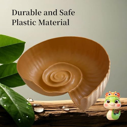Reptile Tank Accessories, Helicoid Plastic Hideout for Snake, Ball Python Tank Accessories, Snake Hideout for Ball Python, Tank Habitat Accessories