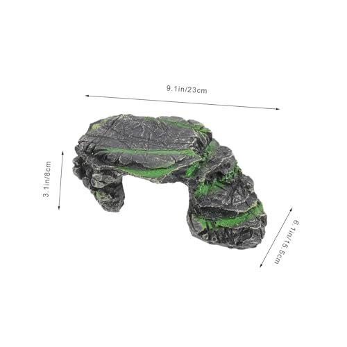 LIOOBO Turtle Resin Platform Turtle Tank Accessories Reptile Climbing Place Decorative Basking Platform Fish Tank Ornament