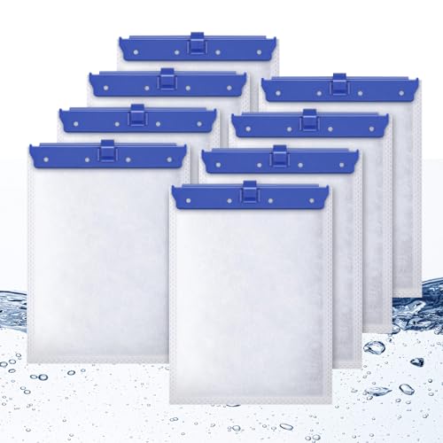 8 Count Large Filter Cartridges Compatible with Whisper Bio Bag Filters | Large Aquarium Filter Cartridge for Whisper 20i 40i, IQ20/30/45/60, PF20/30/40/60 and Repto Filter - size: L-8P