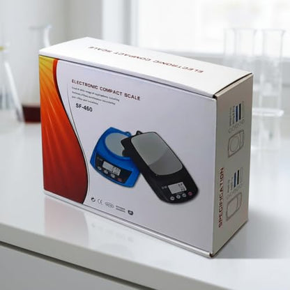 Digital Lab Scale 600g x 0.01g Accuracy Laboratory Balance (Blue) - color: Blue