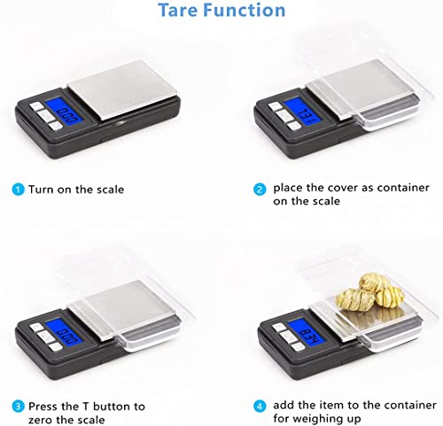 Fuzion Ultra Mini Gram Scale, 100/0.01g Mini Scale, Digital Pocket Scale, Small Jewelry Scale with Tray, Food Scale with 6 Units, Tare, LCD Display