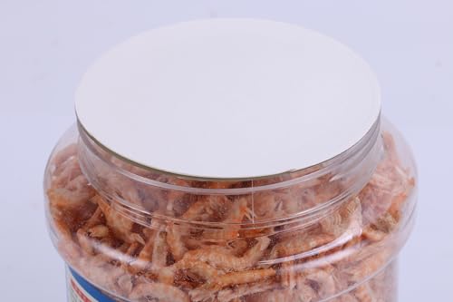 Premium Freeze-Dried Krill & Shrimp Mix Ideal for Arowana, Koi, Tropical Cichlids, and Turtles High Protein Floating Aquarium Food (1000ml)