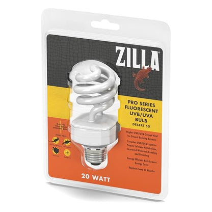 Zilla Fluorescent Coil Bulb Desert 20 Watts - size: 20 Watts, style: Desert
