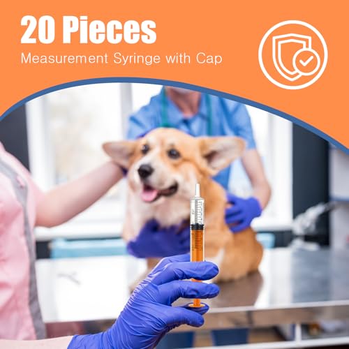 TrelaCo 20 Pack 10ml Oral Syringes with Cap for Liquid Plastic Syringe Without Needle Measuring Dispensing Tools Individually Sealed for Pets Feeding Lab Sample Injection(Orange) - size: Orange