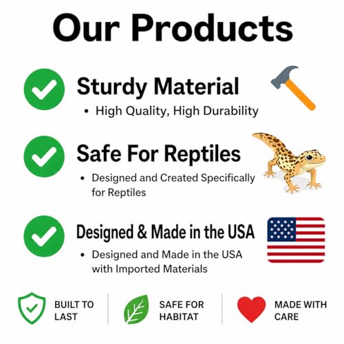 Reptile Humid Hide Viewing Box with Lid | Cave Humidity Hide for Leopard Gecko, Hognose Snake, Corn Snake Reptile Underground Lay Box Hideout Habitat Tank Enrichment | Decor Decoration Accessories
