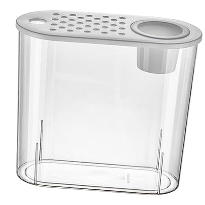 Happyyami Transparent Plastic Tank Small Aquarium for Home Decoration Multi-Functional Fish Breeding Box Cover for Turtles and Reptiles