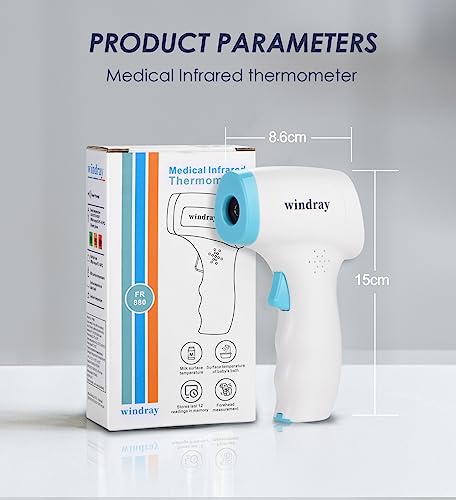 Baby Thermometer for Infants and Fever,No Touch Instant Read Digital Infrared Thermometer Gun with Fever Alarm, Touchless Kids Thermometer, Instant Accuracy Readings