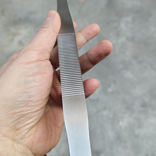 Extra Long 18.7 Inch Stainless Steel Tweezers Feeding Tongs (Longer Than Arms, Straight) for Terrarium