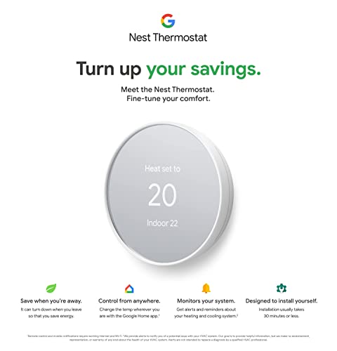 Google Nest Thermostat - Smart Thermostat for Home - Programmable Wifi Thermostat - Charcoal - color: Charcoal