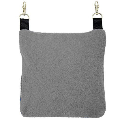 Exotic Nutrition Economy Carry Bonding Pouch (Grey) - for Sugar Gliders, Squirrels, Marmosets, Hamsters, Rodents, Rats, Reptiles, & Other Small Pets… - color: Grey