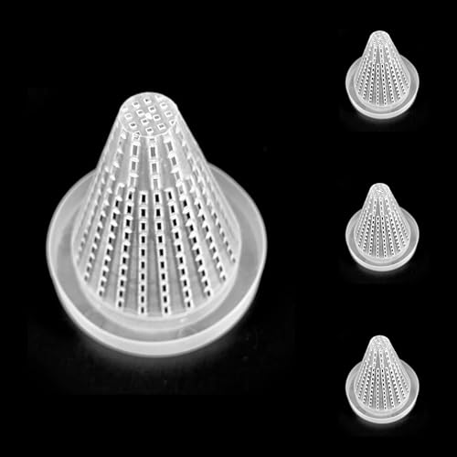 4PCS Aquarium Nematode Feeder, which Comes with Suction Cups for, and Aquarium Live Red Worm Feeding Cone Cups