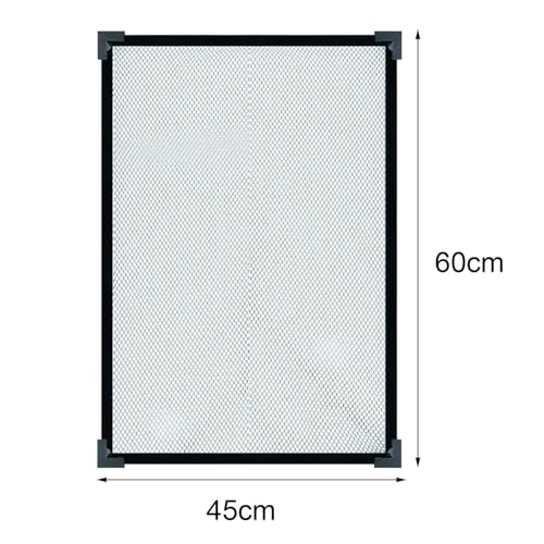 Aquarium Screen Top Cover Protective Net Anti Jumping Tear Resistant DIY Kit Fish Guard Easy to Use - size: 60cmx45cm