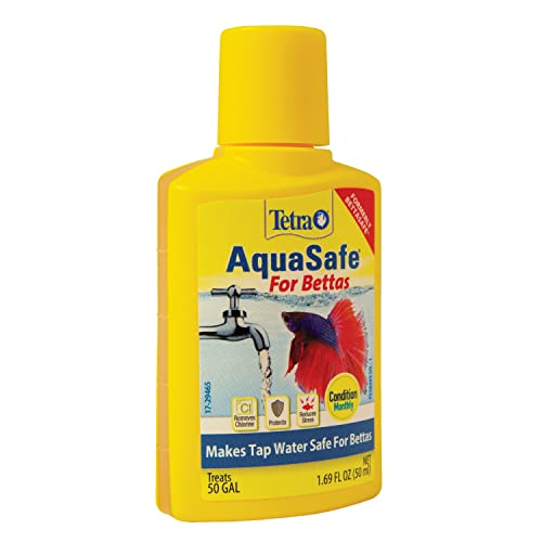 Tetra BettaSafe, Aquarium Water Conditioner for Bettas, 1.69-Ounce, 50ml, Golds & Yellows (16837) (Pack of 2) - size: 1.69-Ounce, 50-Ml (Pack of 2)