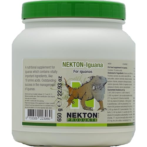 NEKTON-Iguana Vitamins, Minerals, and Amino Acids for Iguanas 650g / 22.93oz - color: off white, size: 1 Count (Pack of 1)