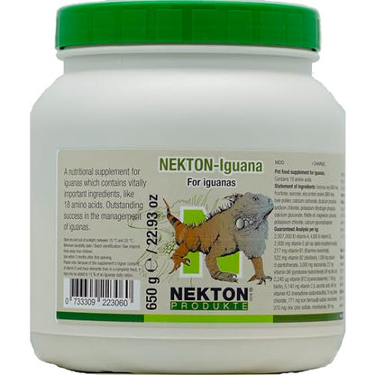 NEKTON-Iguana Vitamins, Minerals, and Amino Acids for Iguanas 650g / 22.93oz - color: off white, size: 1 Count (Pack of 1)
