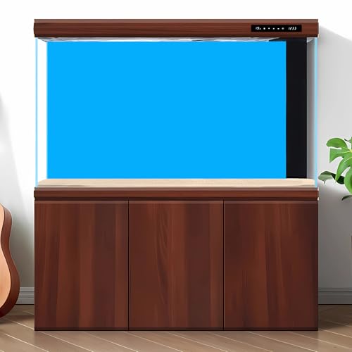 Light Blue Aquarium Background Classic Pure Blue Fish Tank Background Spectacular Vibrant Reptile Tank Backgrounds Vivid Blues Reptile Tank Terrarium Enclosure Backgrounds 24x12in - color: P-Light Blue, size: 24(W)x12(H)inches/ 60(W)*30cm(H)
