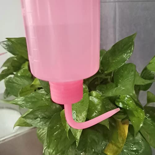 Valchoose 250ml Pink Squeeze Wash Bottles, Angled Nozzle Container,2 Pack | Flexible LDPE Build, Leak-Resistant Reusable Design, Controlled Liquid Flow, Awesome for Watering Plants and Washing Lab Ware - color: Pink, size: 2x250ml