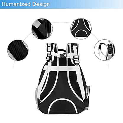 Cat Backpack Carrier, Pet Backpack, Breathable Cat Dog Space Capsule Backpack, Airline-Approved for Small Cats Dogs Birds Bunny Travel Hiking - color: BUBBLE-BK