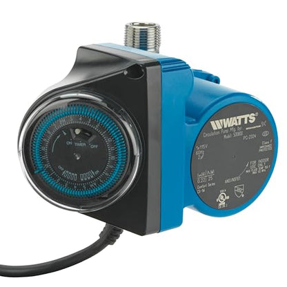 Watts Heat H2O Hot Water Recirculation System w/Programmable Timer, Instant Hot Water, 3 Year Warranty, Pump, 2 Adapters, Sensor Valve, Mounting Screws, 2 Supply Lines, Easy DIY Install (0955805) - style: Pump + 3 Yr Warranty